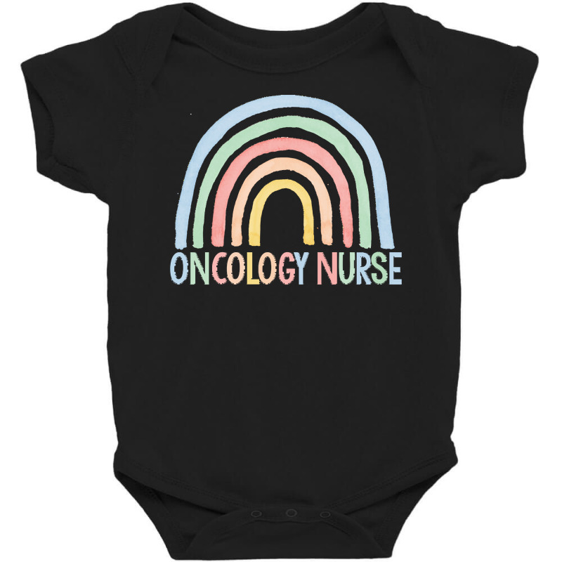 Oncology Nurse Gift T  Shirt Oncology Nurse Gift Oncology Nurse Rainbo Baby Bodysuit by agealthough | Artistshot