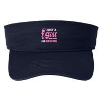 Just A Girl Who Loves Ice Skating Dance Funny Vintage Sports Fashion Visor | Artistshot