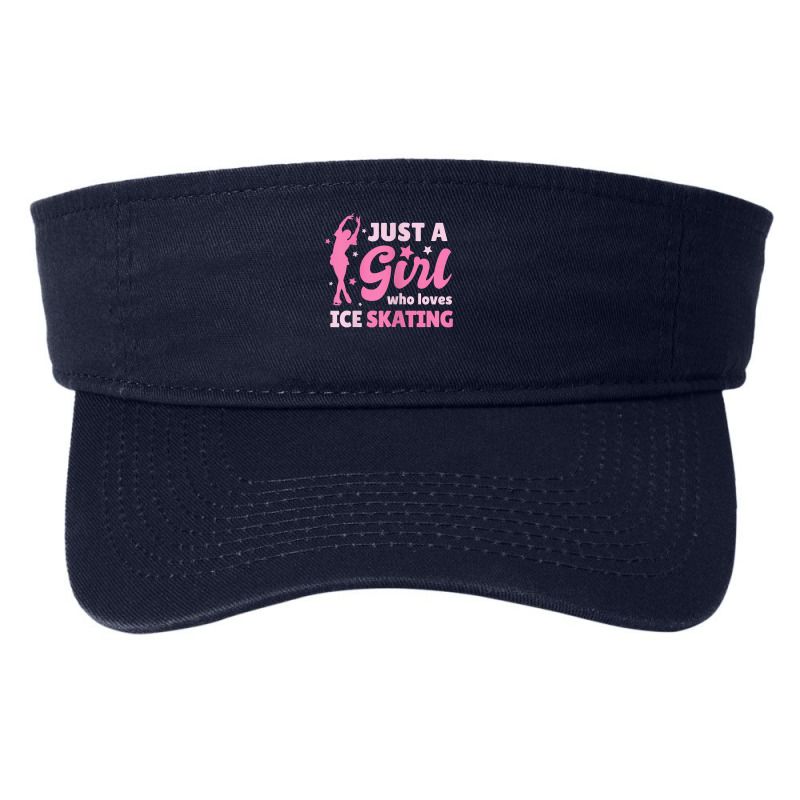 Just A Girl Who Loves Ice Skating Dance Funny Vintage Sports Fashion Visor by JoolsShamel | Artistshot