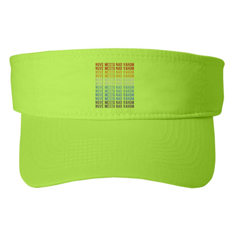 Nove Mesto Nad Vahom City Slovakia Retro Fashion Visor by Color | Artistshot