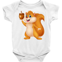 Squirrel, Squirreles, Animal, Animals Baby Bodysuit | Artistshot