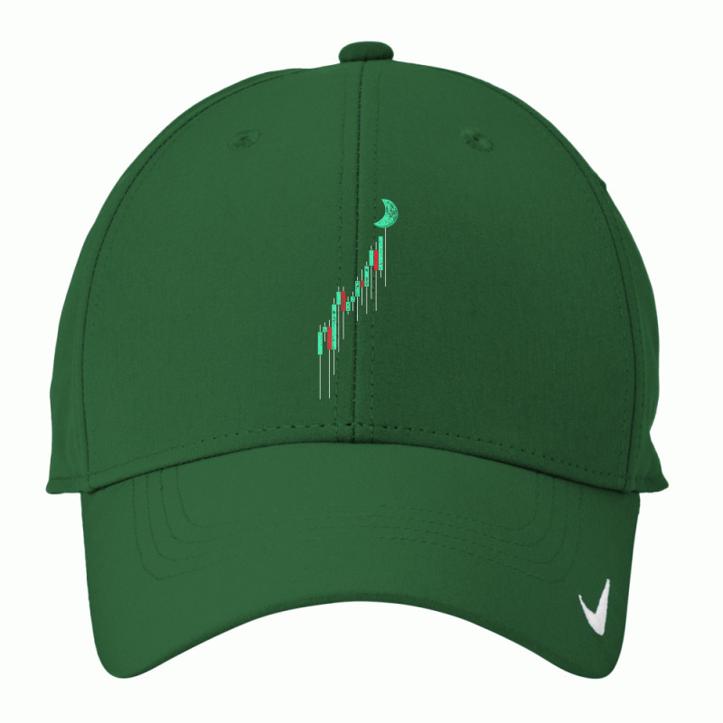 Crypto Trading Hodl Vintage Stock Chart To The Moon Nike Dri-FIT Cap by cm-arts | Artistshot