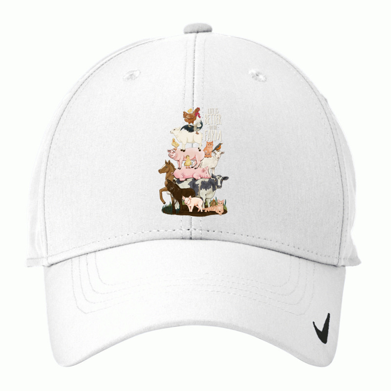 Life Is Better On The Farm, Cute Animals, Country Farm Girl Pullover H Nike Dri-FIT Cap by cm-arts | Artistshot