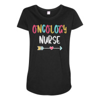 Oncology Nurse T  Shirt Oncology Nurse   Fun & Casual Boho Design T  S Maternity Scoop Neck T-shirt | Artistshot