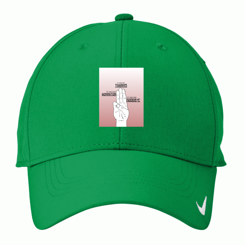 3 Finger Salute One Nike Dri-FIT Cap by EdgarThane | Artistshot