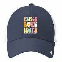 Peace Love Hope Ataxia Telangiectasia Awareness Gift T Shirt Nike Dri-fit Cap | Artistshot