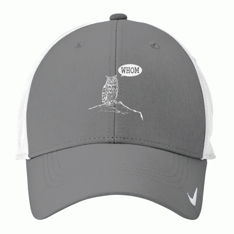 Funny Whom Owl Grammar English Teacher Nike Dri-FIT Cap by LilaFrancine | Artistshot