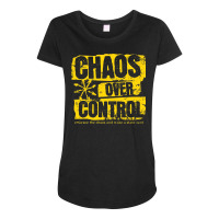 Chaos Over Control Maternity Scoop Neck T-shirt | Artistshot