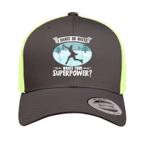 Figure Skater I Dance On Water Superpower Ice Skatiing T Shirt Retro Trucker Cap | Artistshot