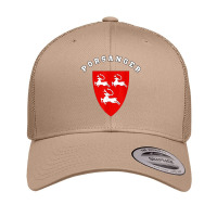 Porsanger Coat Of Arms Flag National Pride Gift Souvenir T Shirt Retro Trucker Cap | Artistshot