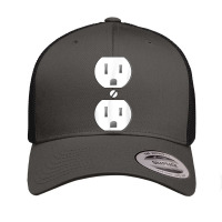 Electrical Outlet Socket Easy Costume Retro Trucker Cap | Artistshot