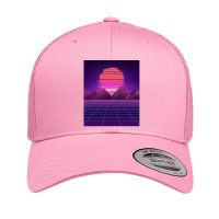 Futuristic Cyberscape Sunset Retro Trucker Cap | Artistshot