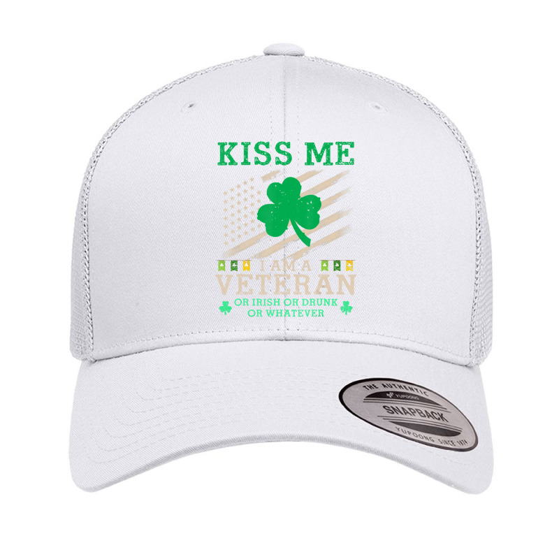 Usa Veteran St Patricks Day Fun Us Flag Retro Trucker Cap by femalesbaubles | Artistshot