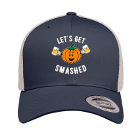 Lets Get Smashed Cute Pumpkin Beer Retro Trucker Cap | Artistshot