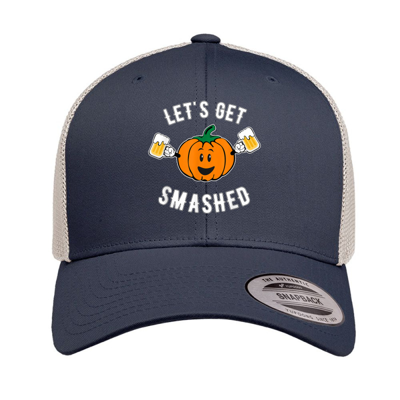 Lets Get Smashed Cute Pumpkin Beer Retro Trucker Cap by CrystalWanda | Artistshot