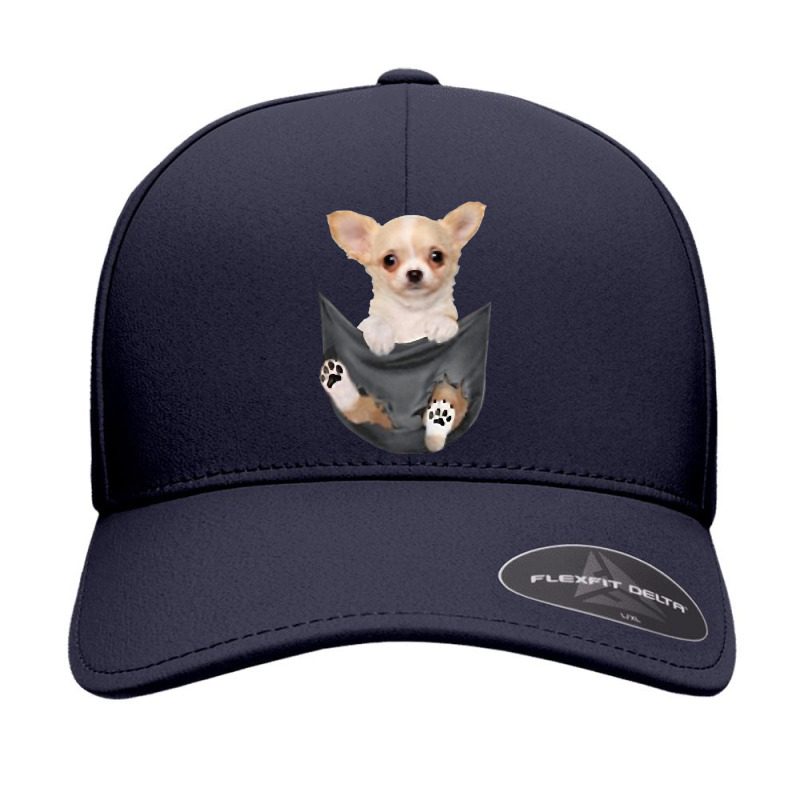 Funny Chihuahua In Your Pocket For Dogs Lovers Seamless Cap by cm-arts | Artistshot