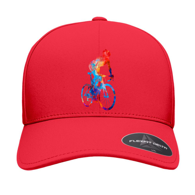 Woman Triathlon Cycling 06 Seamless Cap by cm-arts | Artistshot