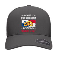 My Wife Is Panamanian Nothing Scares Me Funny Panama Husband Seamless Cap | Artistshot