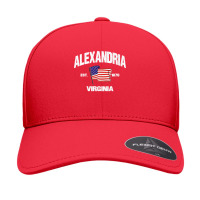 Alexandria Virginia Va Usa Stars & Stripes Vintage Style Premium Seamless Cap | Artistshot