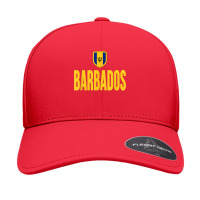 Barbados Barbadian Flag Trident Souvenir Love Gift Seamless Cap | Artistshot