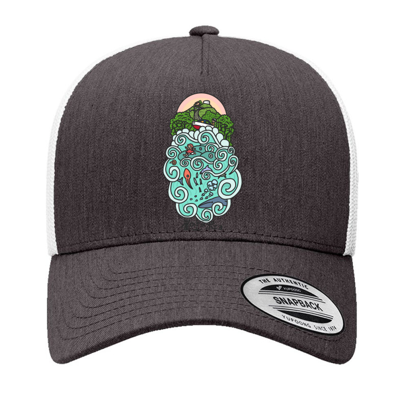 On The Cliff By The Sea Yupoong Trucker Cap by cm-arts | Artistshot