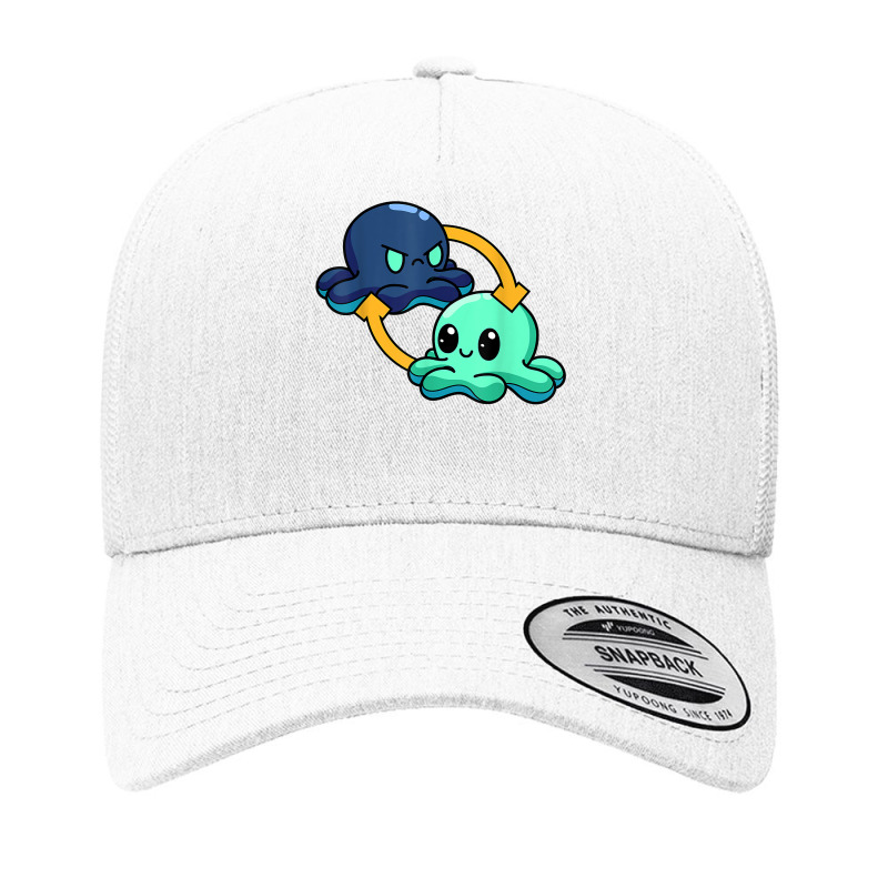 Reversible Octopus Emotional Switch Leisure T Shirt Yupoong Trucker Cap by cm-arts | Artistshot