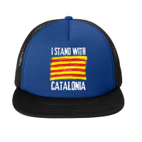 Catalonia I Stand With Catalonia Flag Catalan Flag Foam Snapback Hat | Artistshot