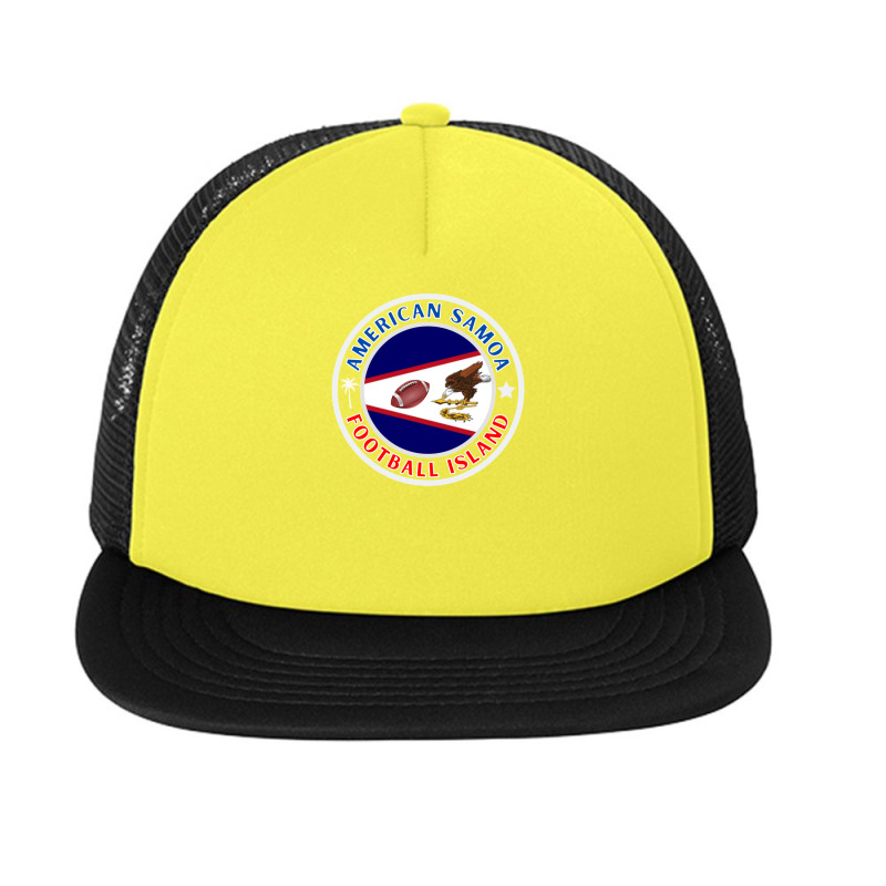 American Samoa Aka Football Island Foam Snapback hat by CharlieFairchild | Artistshot