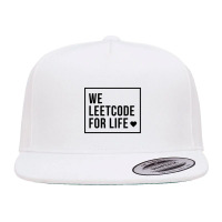 We Leetcode For Life(heart) 5 Panel Snapback Cap | Artistshot