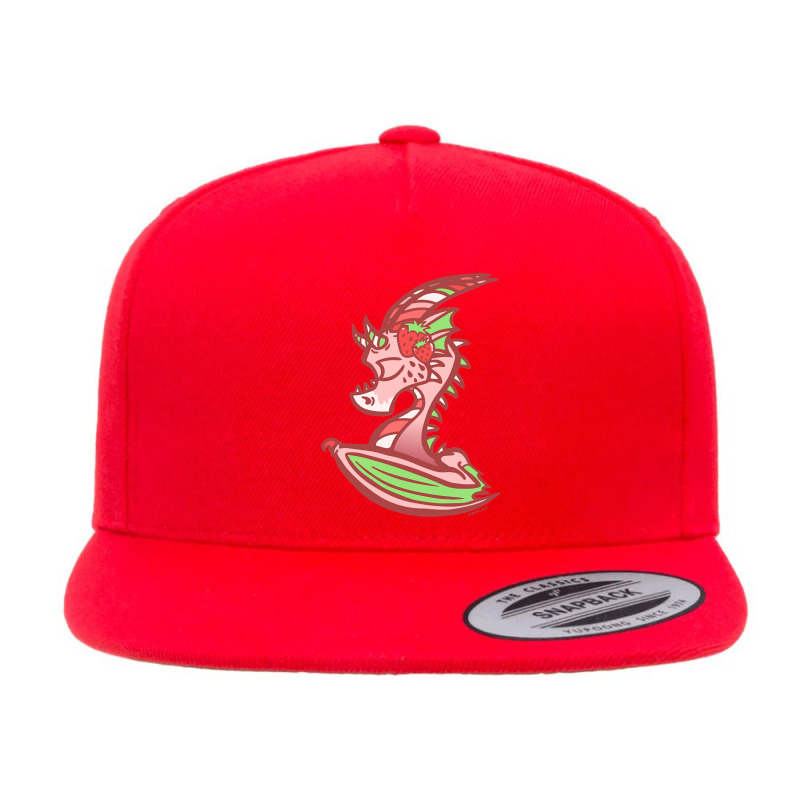 Strawberry Dragon 5 panel snapback cap by Kenlofu52 | Artistshot