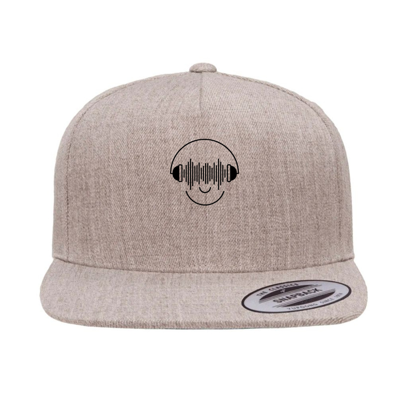 Music Minimal Abstract Art 1 5 panel snapback cap by HeatherThomas | Artistshot