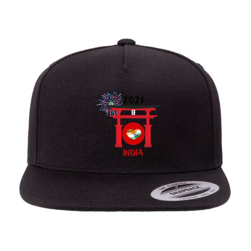 India Team In Tokyo 5 panel snapback cap by yumgaugeteuda | Artistshot