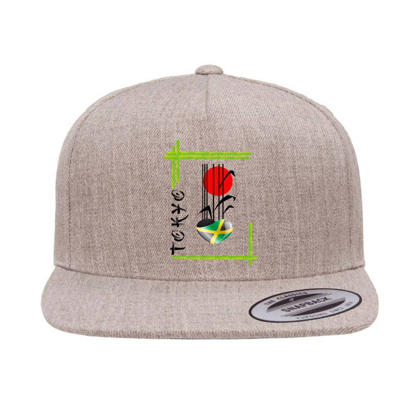 Jamaica, Tokyo, Sports 5 panel snapback cap by femalesbaubles | Artistshot