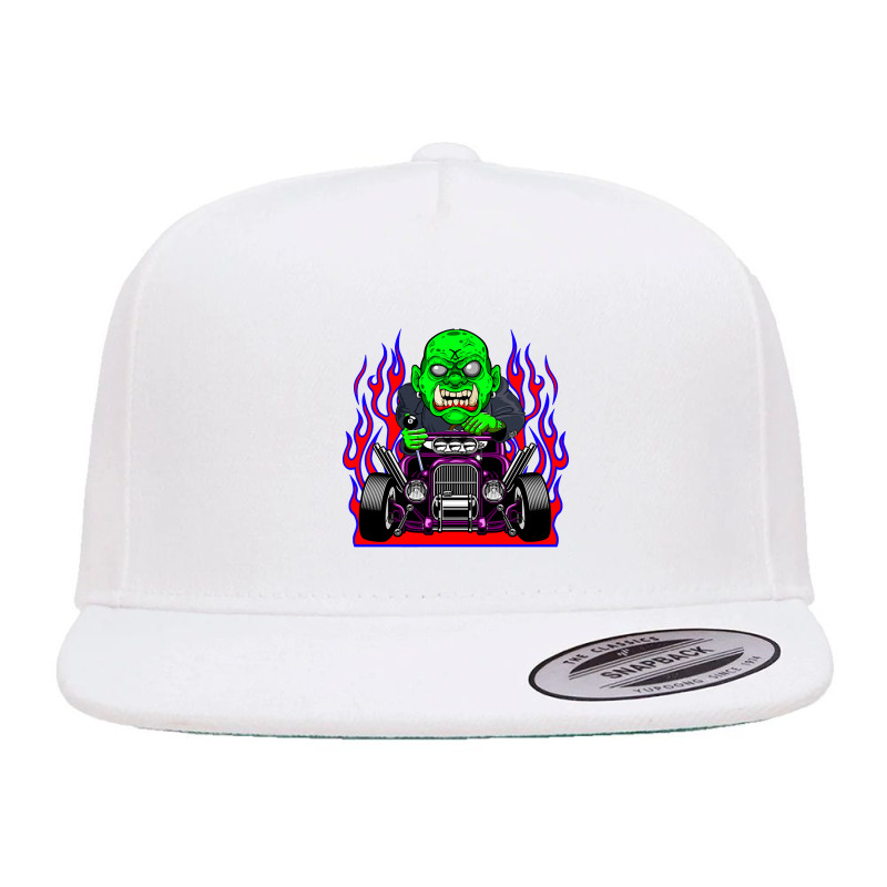 Hotrod 1 (fang) 5 panel snapback cap by Belton Fitts | Artistshot