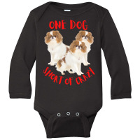 One Dog Short Of Crazy T  Shirtone Dog Short Of Crazy T  Shirt (9) Long Sleeve Baby Bodysuit | Artistshot