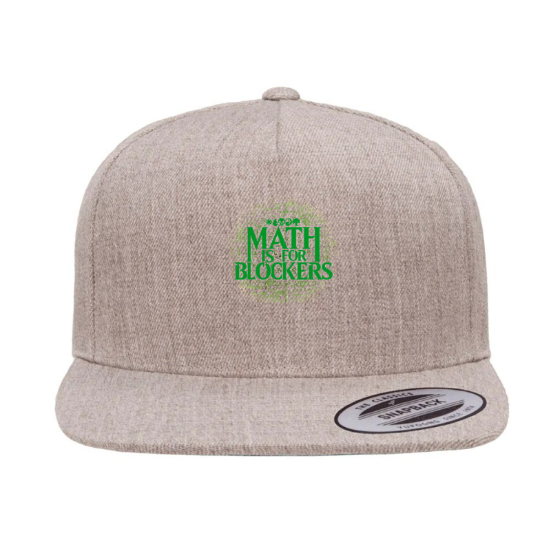 Math Is For Blockers - Forest Edition 5 panel snapback cap by RichardLopez | Artistshot