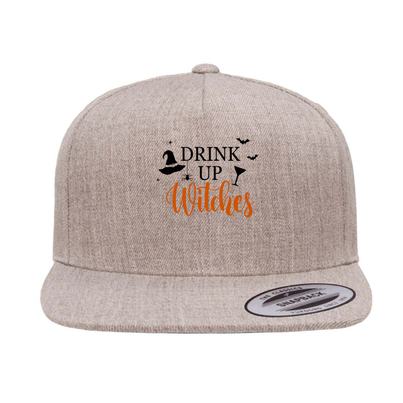 Drink Up Witches Funny Halloween Novelty Fall Holiday Item Long Sleeve 5 panel snapback cap by cm-arts | Artistshot