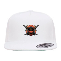 Angry Samurai Anime 5 Panel Snapback Cap | Artistshot