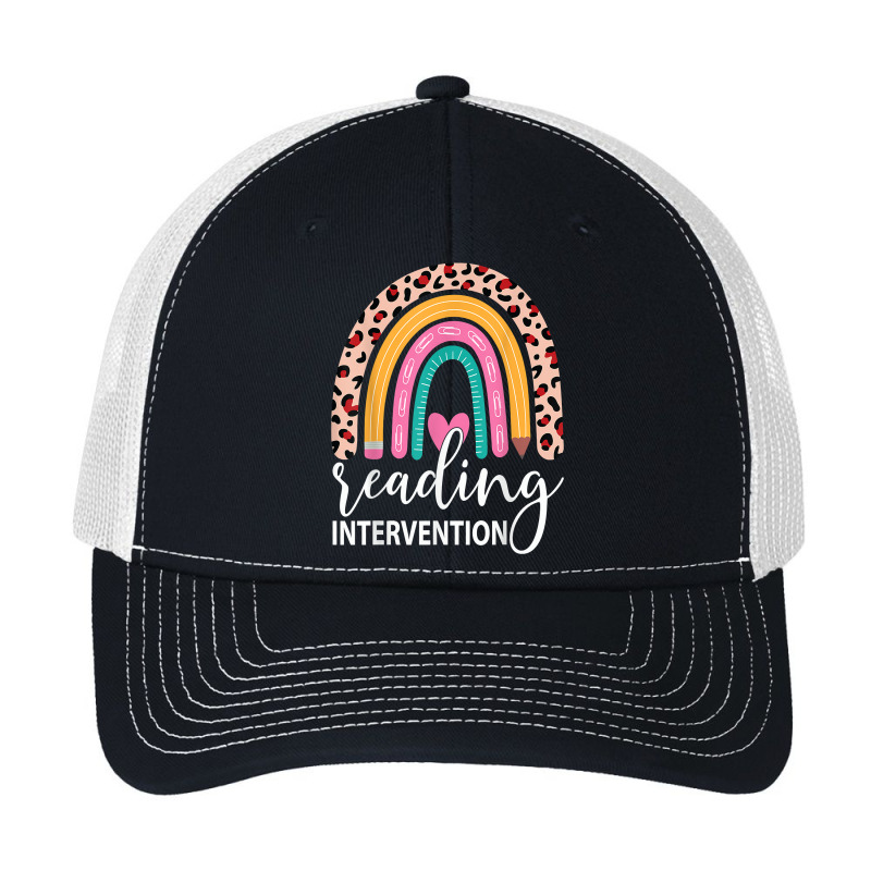 Reading Intervention Rainbow Leopard Teacher Back To School T Shirt Pa Trucker Cap by cm-arts | Artistshot