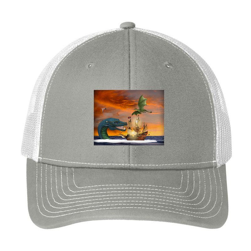 Clipper Ship Under Attack Pa Trucker Cap by Kenlofu52 | Artistshot