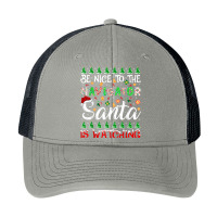 Be Nice To Navigator Santa Is Watching Navigator Christmas Pa Trucker Cap | Artistshot