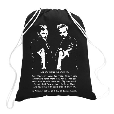 Boondock Saints Prayer Drawstring Bags Designed By Brave Tees