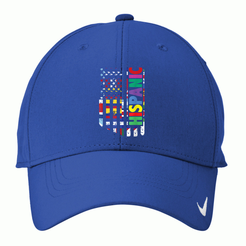 Usa And Latin American Countries Flag Hispanic Heritage T Shirt Nike Dri-FIT Cap by cm-arts | Artistshot