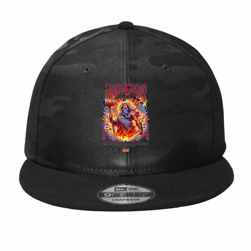 Thunderous Might Camo Snapback by New Nice Shirt | Artistshot