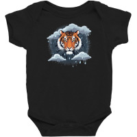 Tiger In The Rain Baby Bodysuit | Artistshot