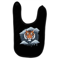 Tiger In The Rain Baby Bibs | Artistshot