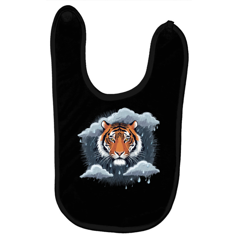 Tiger In The Rain Baby Bibs by Shop now | Artistshot