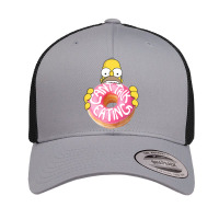 The Simpsons Homer Can't Talk Eating Donut Retro Trucker Cap | Artistshot