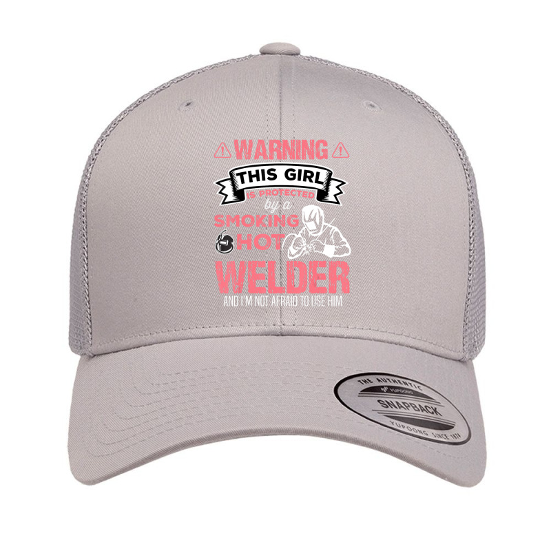 Warning This Welder Wife Girl Birthday Retro Trucker Cap by fenderbendable | Artistshot