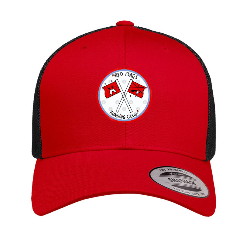 Red Flags Running Club Retro Trucker Cap by LynneVickie | Artistshot